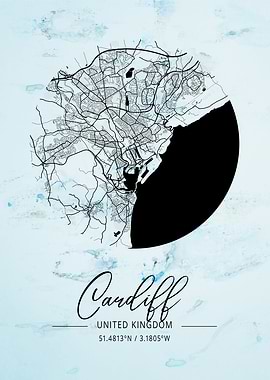 Cardiff Alpha Watercolor