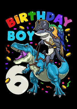 6th Birthday Dinosaur
