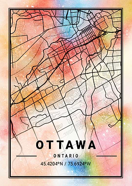 Ottawa Map Canada