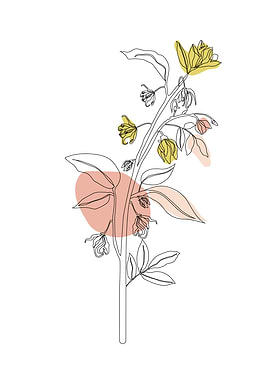 Flower One Line Art