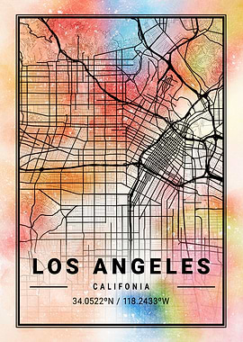 Los Angeles Map USA