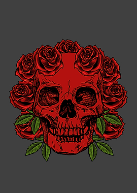 Skull roses
