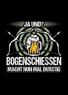 Bogenschiessen Bier