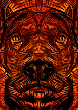 Pit bull Abstract