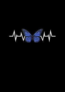 Blue Butterfly Heartbeat