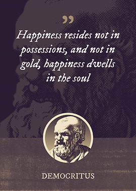 Happiness resides not in