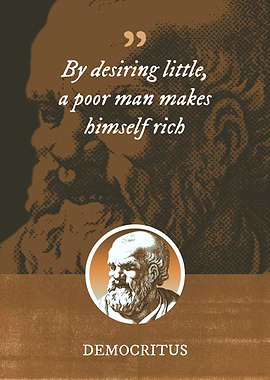 By desiring little a poor