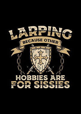 Larping LARP Gift Text Art