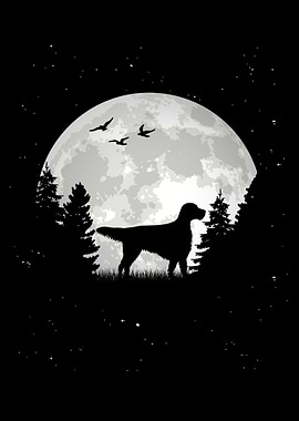 English Setter Moon
