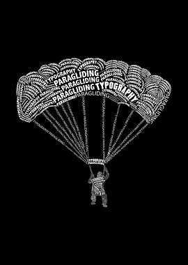 Typography paragliding