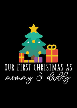 Winter Snow Ski Family