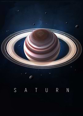 saturn planet poster