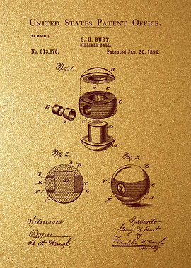 50 Billiard Ball Patent 1