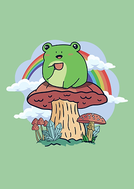 Cottagecore Anxiety Frog