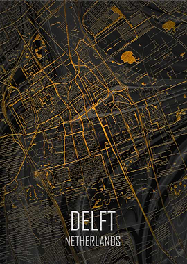 Delft Netherlands Map