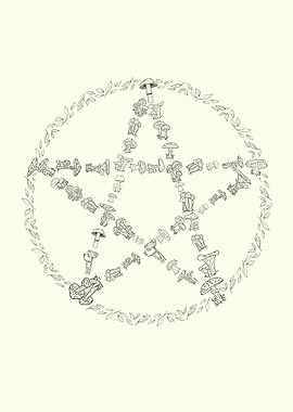 Cottagecore Pentagram