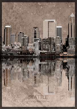 Seattle Skyline Portrait