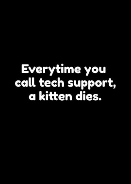 Call Support A Kitten Dies
