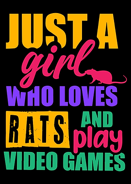Rat Girl Gamer Gaming