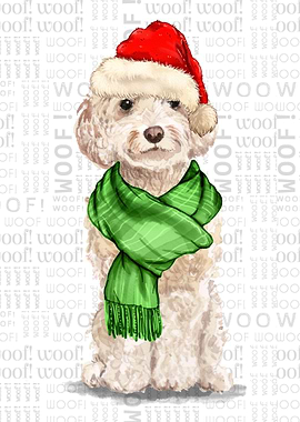 Champagne Cockapoo Holiday