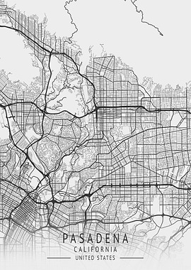 Pasadena California Map