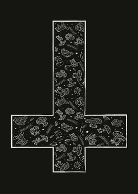 Cottagecore Inverted Cross