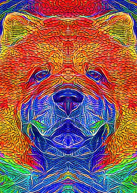 Chow Chow Color Mosaic