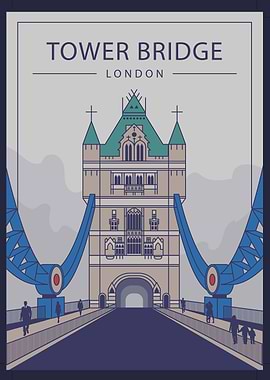 Tower bridge london mist