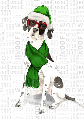 English Pointer Christmas