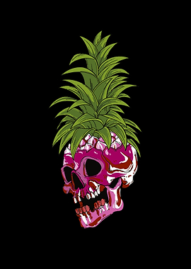 Lesbian Pineapple SKull