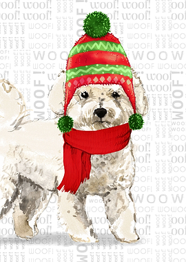 Bichon Frise Holiday Dog