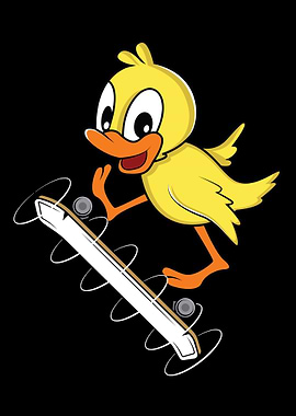 Skateboard Duck Skater or