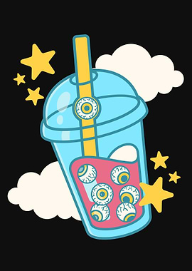 Weirdcore Bubble Milk Tea