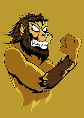 Angry monkey