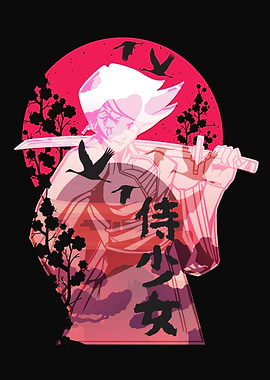 Samurai moon katana otaku