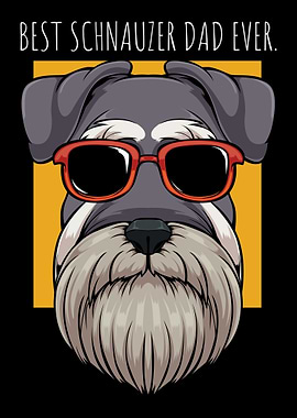 Dog Schnauzer Dad Papa
