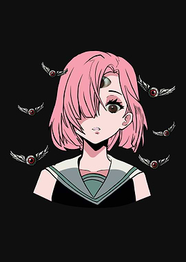 Weirdcore Anime Girl