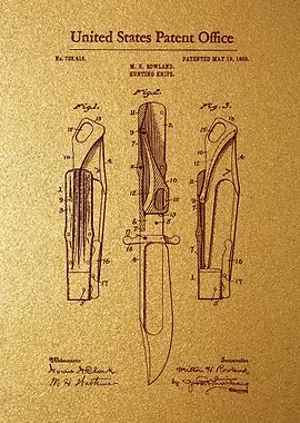 64 Hunting Knife Patent 1