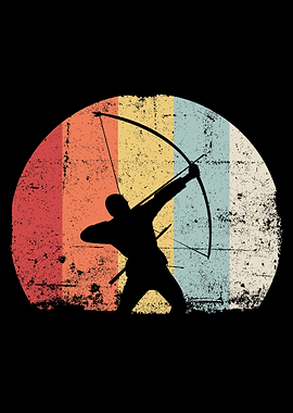 Bogensport Sonnenuntergang