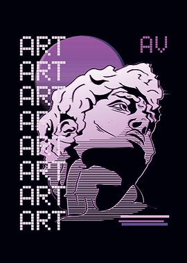 Vaporwave David kawaii