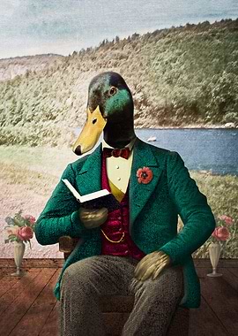 Monsieur Mallard Reading