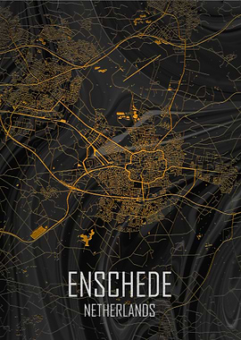 Enschede Netherlands Map