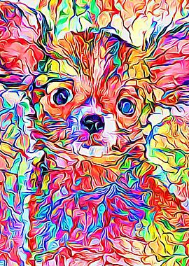 Chihuhua Colorful Mosaic