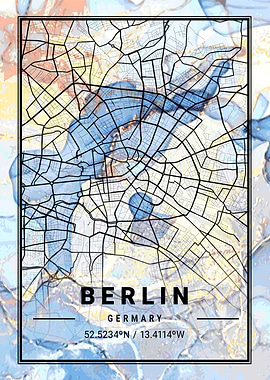 Berlin City Map Germany