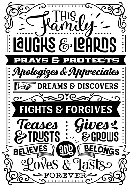 Family rules and quotes