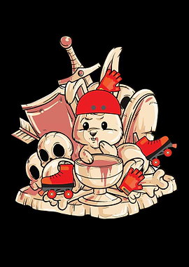 Roller Derby Girls Bunny