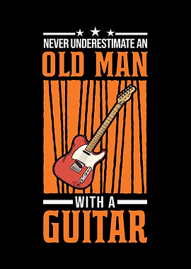 Guitarist Old Man Guitar