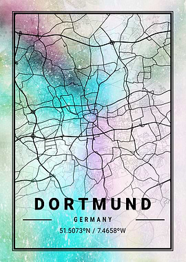 Dortmund City Map Germany