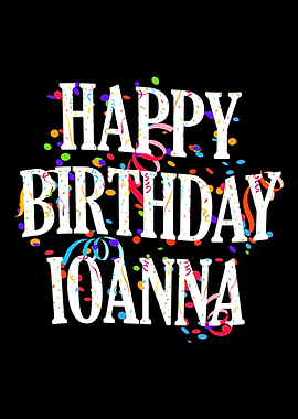 Happy Birthday Ioanna