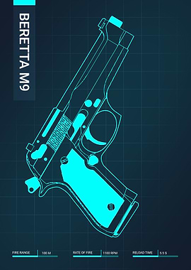 Beretta M9 Pistol Gun